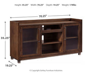 Starmore - Brown - XL TV Stand w/Fireplace Option - JaxCo Furniture