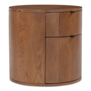 Theo - Two Drawer Nightstand - Brown - JaxCo Furniture