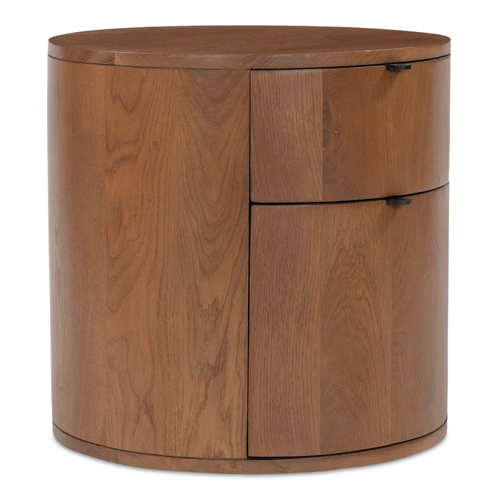 Theo - Two Drawer Nightstand - Brown - JaxCo Furniture