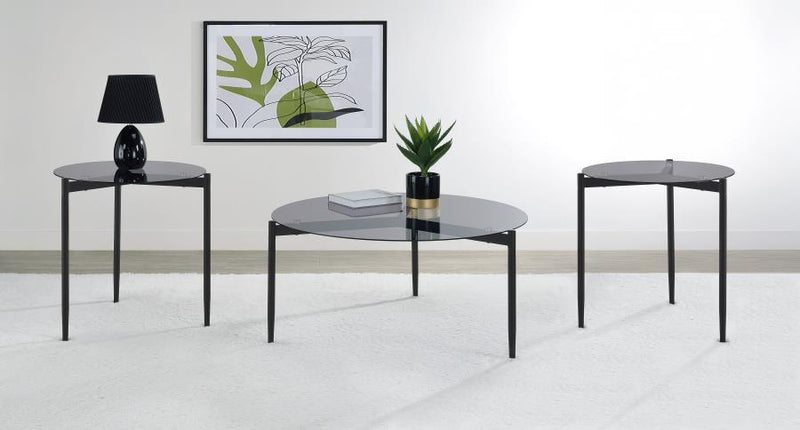 Rosalie - Round Coffee And End Table Set - JaxCo Furniture