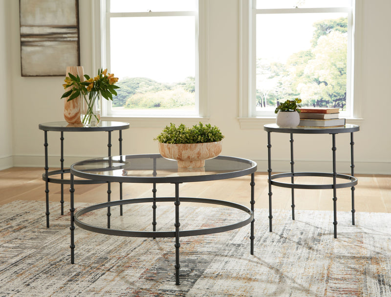 Kellyco - Gunmetal - Occasional Table Set (Set of 3) - JaxCo Furniture