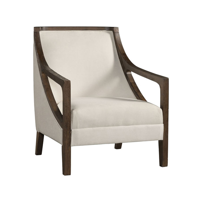 Hopkins - Accent Chair With Brown Frame - JaxCo Furniture