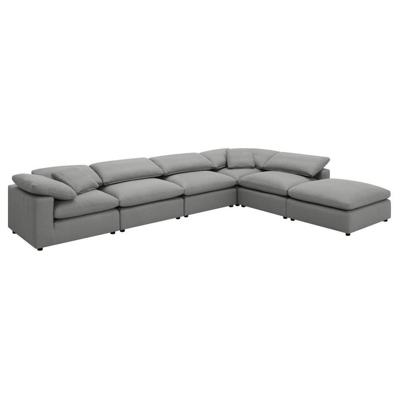 Raleigh - Boucle Upholstered Modular Sectional - JaxCo Furniture