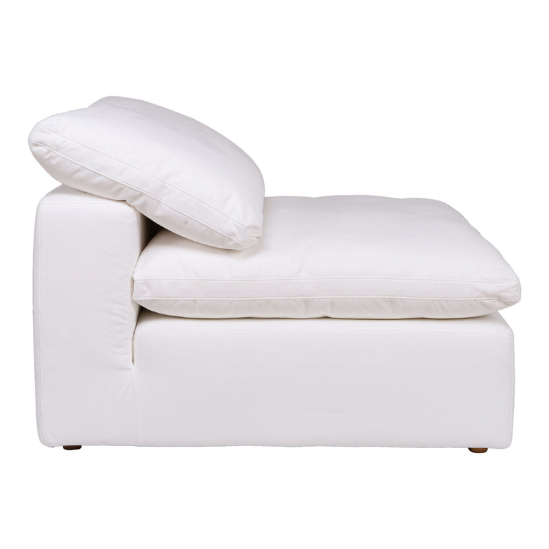 Clay - Livesmart Fabric Slipper Chair - Cream - JaxCo Furniture