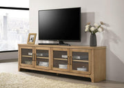 Brenham - 79" 4-Door TV Stand Media Console - Washed Oak - JaxCo Furniture