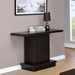 Reston - Engineered Wood Pedestal Console Table - Cappuccino - JaxCo Furniture