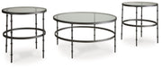 Kellyco - Gunmetal - Occasional Table Set (Set of 3) - JaxCo Furniture