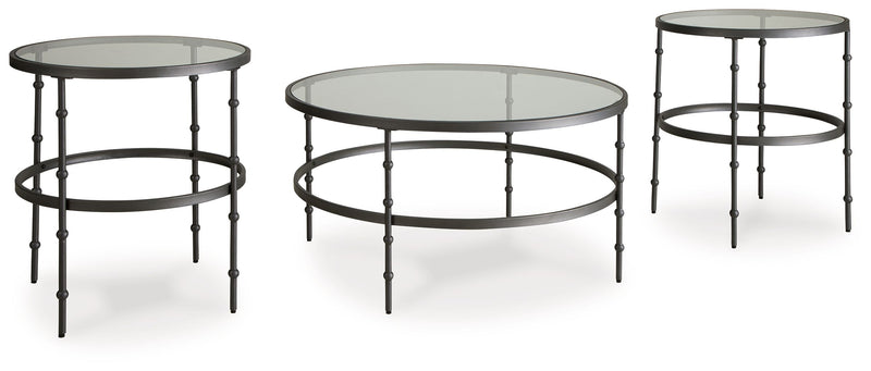 Kellyco - Gunmetal - Occasional Table Set (Set of 3) - JaxCo Furniture