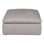Terra - Livesmart Fabric Condo Ottoman - Light Gray - JaxCo Furniture