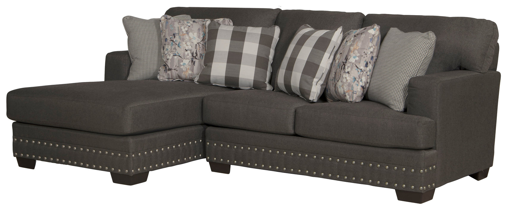 Crawford - Sectional With Accent Pillows - JaxCo Furniture