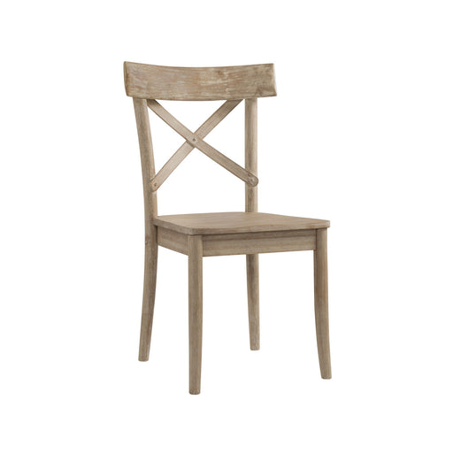 Callista - X-Back Wooden Side Chair (Set of 2) - Beach - JaxCo Furniture