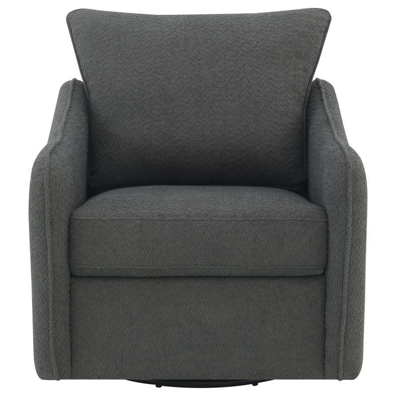Madia - Upholstered Sloped Arm Swivel Glider Chair - JaxCo Furniture