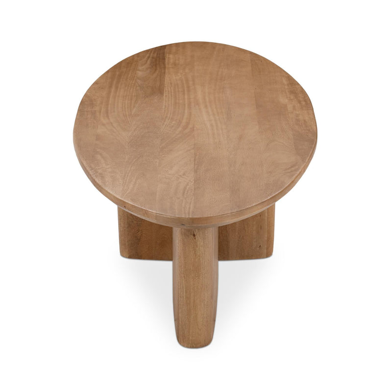 Montego - Oval Coffee Table - Natural Maple - JaxCo Furniture