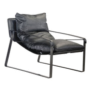 Connor - Leather Club Chair - Black - JaxCo Furniture