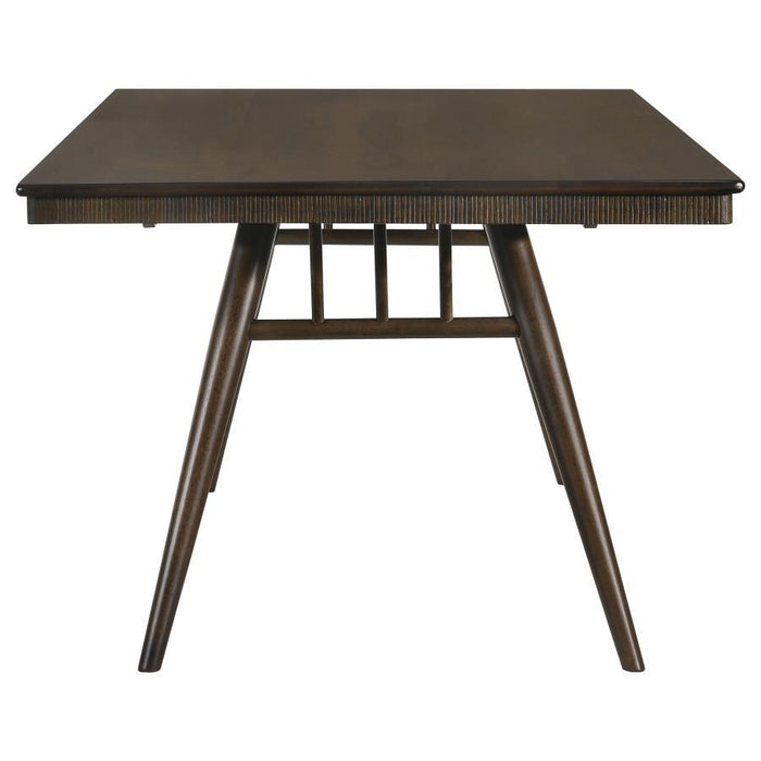 Wes - Rectangular Wood Dining Table - Dark Walnut - JaxCo Furniture