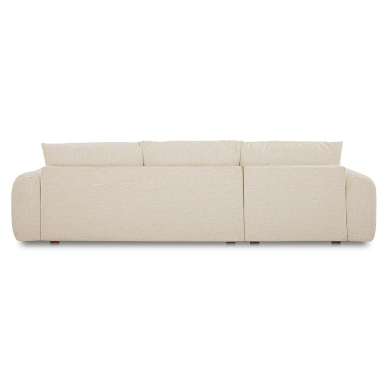 Berga - Sectional Left Stationary Sofa - White - JaxCo Furniture