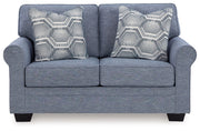 Carissa Manor - Denim - Loveseat - JaxCo Furniture