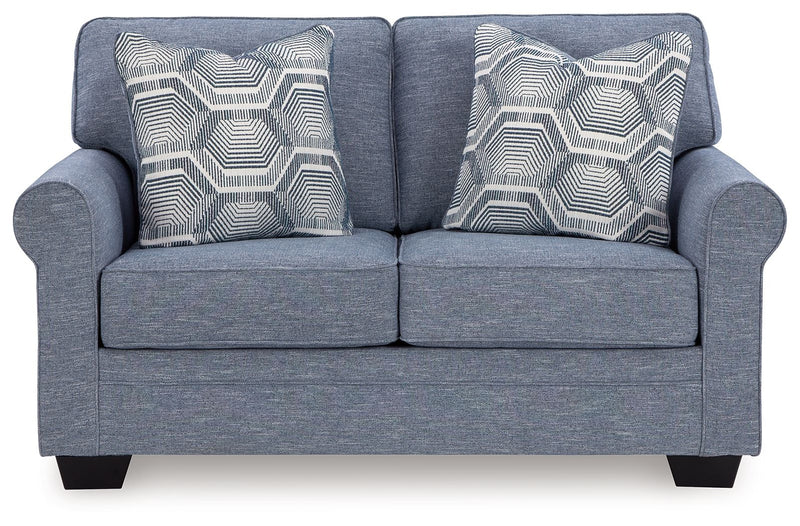 Carissa Manor - Denim - Loveseat - JaxCo Furniture