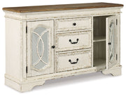 Realyn - Chipped White - Dining Room Server - JaxCo Furniture