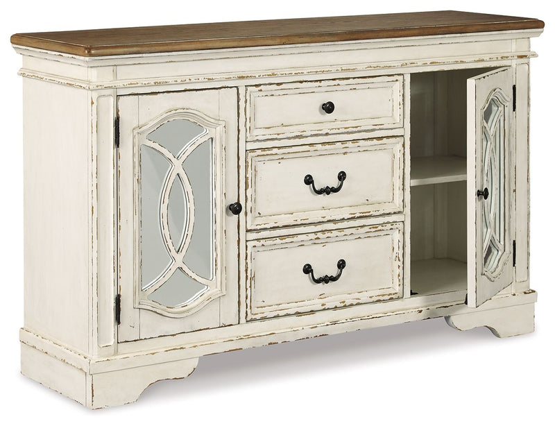 Realyn - Chipped White - Dining Room Server - JaxCo Furniture