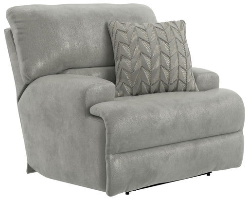 Renaldo - Power Recliner With Zero Gravity Recline - Stone - JaxCo Furniture