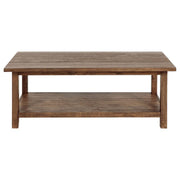 Payne - Wood Coffee Table with Shelf - JaxCo Furniture