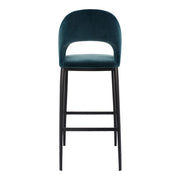 Roger - Barstool - Teal Velvet - JaxCo Furniture