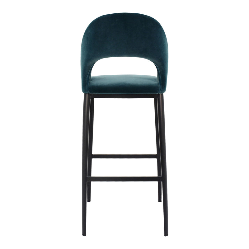 Roger - Barstool - Teal Velvet - JaxCo Furniture