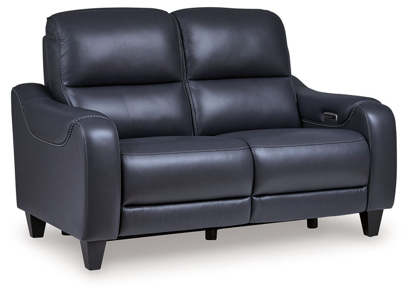 Mercomatic - Power Reclining Loveseat With Adj Headrest - JaxCo Furniture