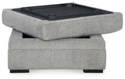 Casselbury - Cement - Ottoman With Storage - JaxCo Furniture