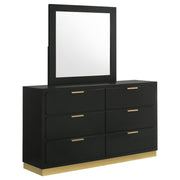 Caraway - 6-Drawer Bedroom Dresser With Mirror - JaxCo Furniture