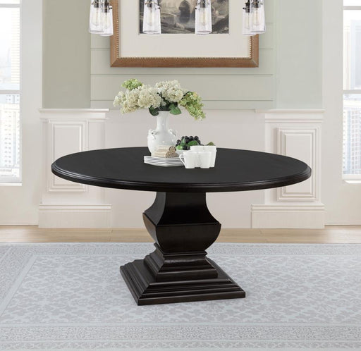 Twyla - 60" Round Wood Dining Room Table - Dark Cocoa - JaxCo Furniture
