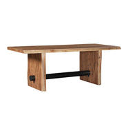 Brinton - 80" Dining Table - Acron Brown - JaxCo Furniture