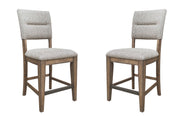 Cedar Fork - Dining Upholstered Counter Stool (Set of 2) - Smoked Arabica - JaxCo Furniture