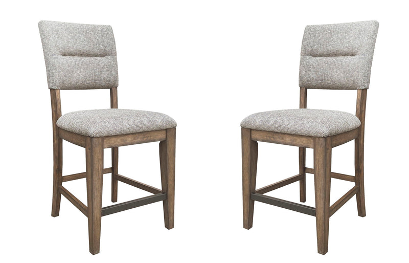 Cedar Fork - Dining Upholstered Counter Stool (Set of 2) - Smoked Arabica - JaxCo Furniture