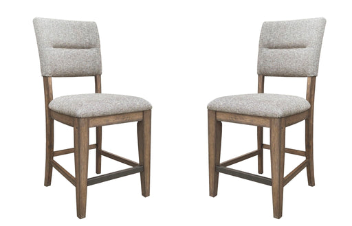 Cedar Fork - Dining Upholstered Counter Stool (Set of 2) - Smoked Arabica - JaxCo Furniture
