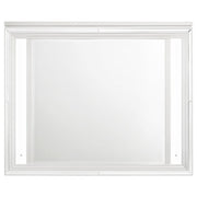 Marmore - LED Dresser Mirror - White - JaxCo Furniture