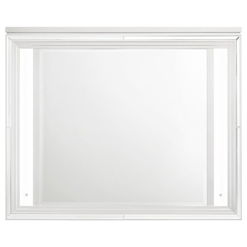 Marmore - LED Dresser Mirror - White - JaxCo Furniture