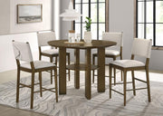 Ottowa - 5 Piece Round Counter Height Dining Room Set - Brown - JaxCo Furniture