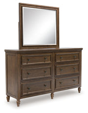 Sturlayne - Brown - Dresser And Mirror - JaxCo Furniture