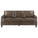 Leaton - Upholstered Recessed Arm Sofa - Brown Sugar - JaxCo Furniture