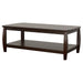 Dixon - 1-Shelf Rectangular Wood Coffee Table Espresso - Cappuccino - JaxCo Furniture