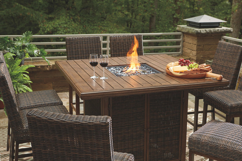 Paradise Trail - Outdoor Fire Pit Table Set - JaxCo Furniture