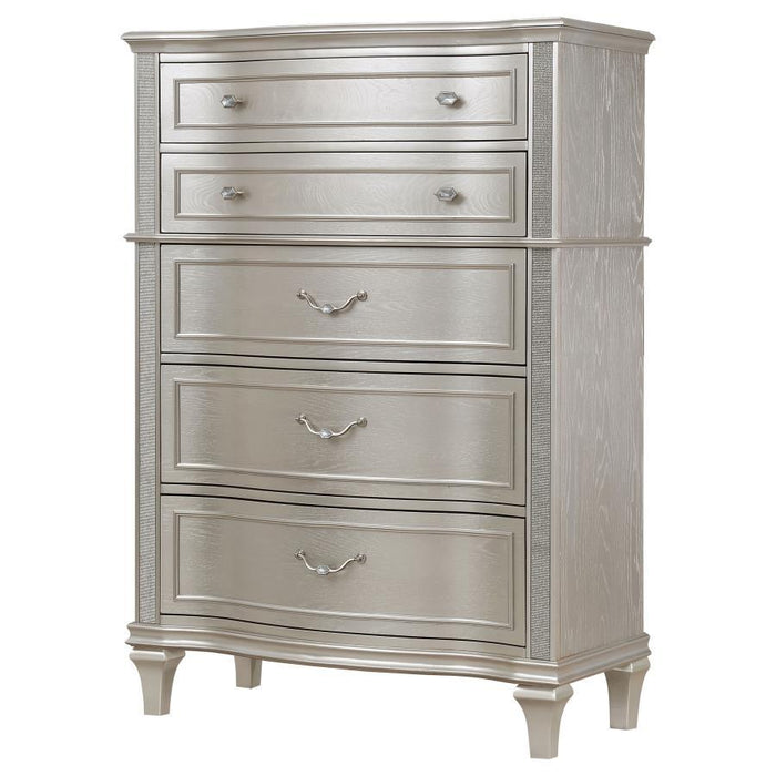 Evangeline - 6-Drawer Bedroom Chest - Silver Oak - JaxCo Furniture