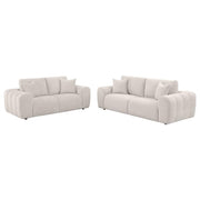 Burnett - Chenille Upholstered Sofa Set - JaxCo Furniture