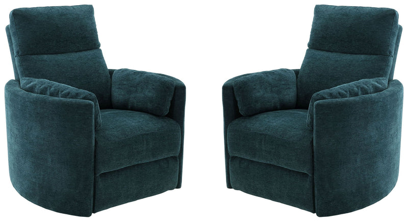 Radius - Power Swivel Glider Recliner (Set of 2) - JaxCo Furniture