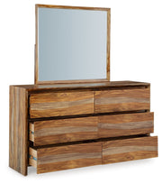 Dressonni - Brown - Dresser And Mirror - JaxCo Furniture