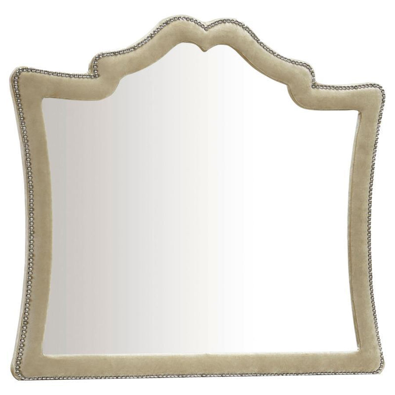 Antonella - Upholstered Dresser Mirror - JaxCo Furniture