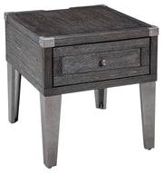 Todoe - Dark Gray - Rectangular End Table - JaxCo Furniture
