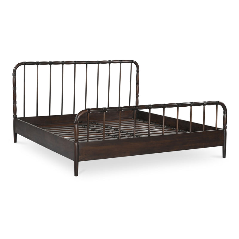 Vivian - King Bed - Dark Brown - JaxCo Furniture